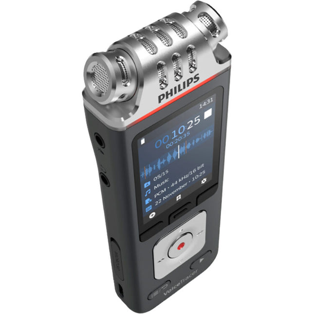 Philips DVT6115 VoiceTracer Grabadora de Audio 24-Bit 96kHz 36 Horas Batería
