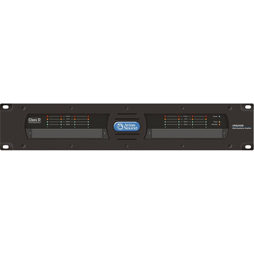 AtlasIED HPA2408 Amplificador Comercial 8 Canales 2400W Negro