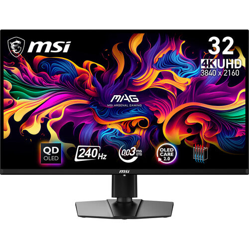 MSI MAG 321UPX Monitor Gaming OLED 31.5" 4K UHD 240 Hz HDR 1000 nits