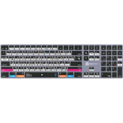 Logickeyboard TITAN teclado inalámbrico para Mac con 190 atajos y batería recargable