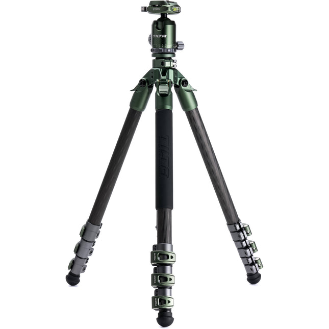 Tilta Trípode de Viaje Fibra de Carbono con Cabezal Esférico BT-05 61 Pulgadas 20 Kg Forest Green