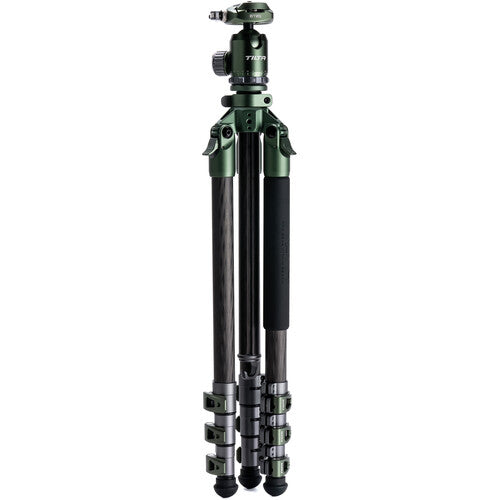 Tilta Trípode de Viaje Fibra de Carbono con Cabezal Esférico BT-05 61 Pulgadas 20 Kg Forest Green