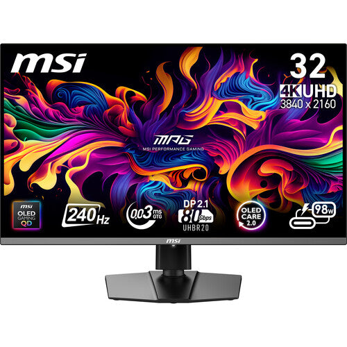 MSI MPG 322URX QD-OLED Monitor Gamer 31.5" 4K 240 Hz UHD HDR