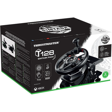 Thrustmaster T128 SimTask Pack volante y pedales 900° rotación 48W
