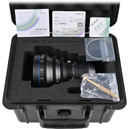 Venus Optics Laowa 15mm T4.8 Zero-D Shift Lente Cine Full Frame VV 11mm Shift Case