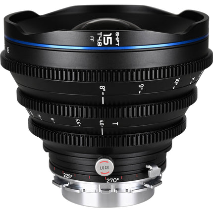 Venus Optics Laowa 15mm T4.8 Zero-D Shift Lente Cine Full Frame VV 11mm Shift Case