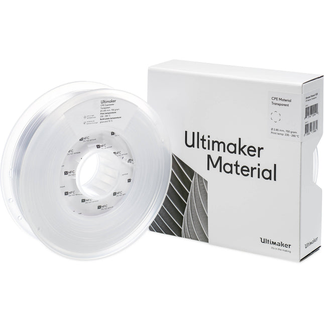 UltiMaker Filamento CPE+ 2.85mm 700g Transparente Resistente Químicos