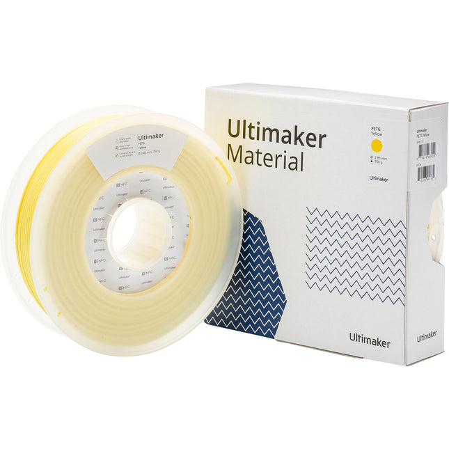 UltiMaker Filamento PETG 2.85mm 750g Amarillo Resistente 38.5 MPa