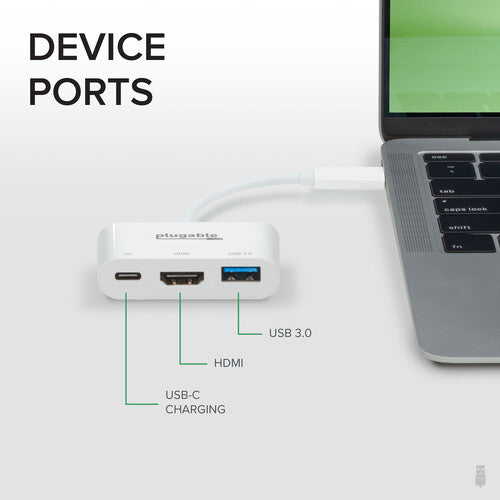 Plugable USB 3.1 Gen 2 Type-C Mini Dock con HDMI USB 3.0 y carga PD 20V 3A