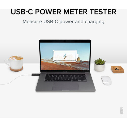 Plugable USBC-VAMETER Medidor USB Tipo-C Voltaje y Amperaje con Pantalla OLED Compacta