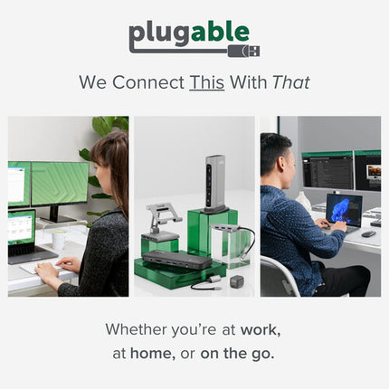Plugable Thunderbolt 4 5 en 1 Hub con 3 Puertos Thunderbolt 4 y 100W