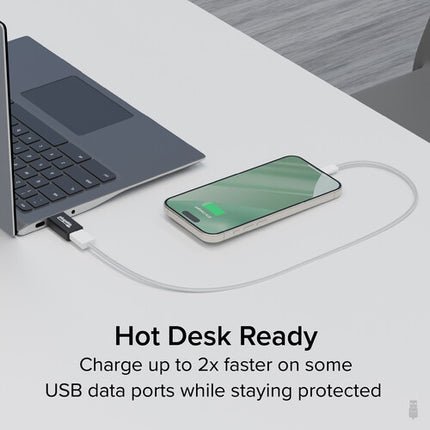 Plugable Adaptador de Carga USB-A 5V 1A 5W con Conector Macho y Hembra