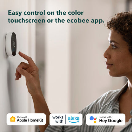 ecobee Smart Thermostat Essential Termostato inteligente pantalla táctil 2.8" Wi-Fi Bluetooth