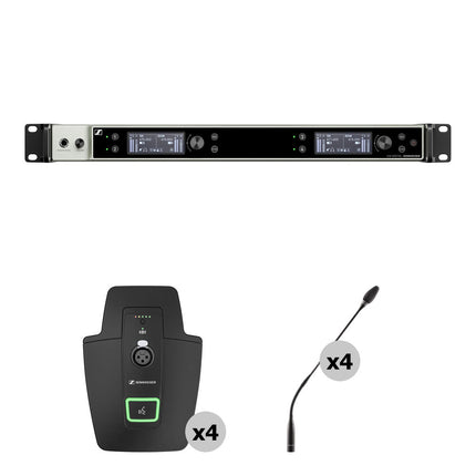Sennheiser EW-DX EM 4 DANTE Receptor Digital Rackmount 4 Canales 87MHz Banda 11h Batería