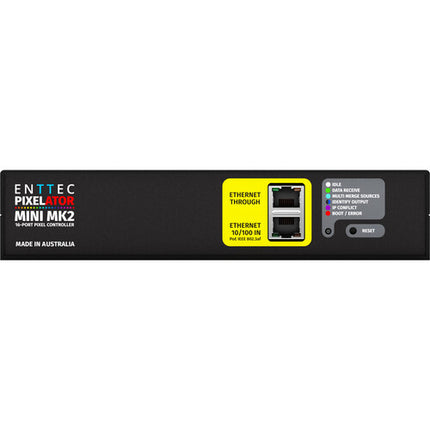 ENTTEC Pixelator Mini MK2 Convertidor de Ethernet a SPI 128 Universos 16 Puertos Ethernet