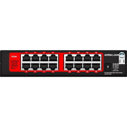 ENTTEC Pixelator Mini MK2 Convertidor de Ethernet a SPI 128 Universos 16 Puertos Ethernet