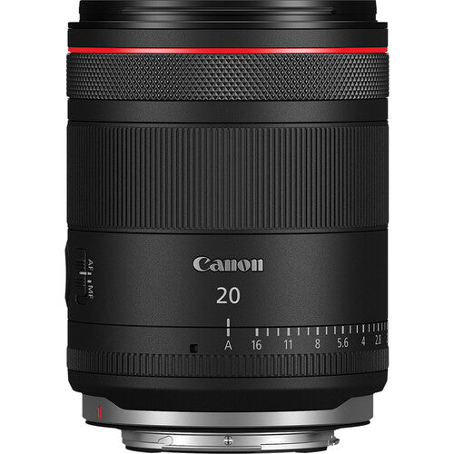 Objetivo Canon RF 20mm f/1.4 L VCM Objetivo de gran angular para fotográfos con motor de enfoque Vescilocular y filtro gel included