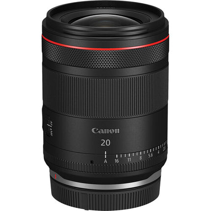 Objetivo Canon RF 20mm f/1.4 L VCM Objetivo de gran angular para fotográfos con motor de enfoque Vescilocular y filtro gel included