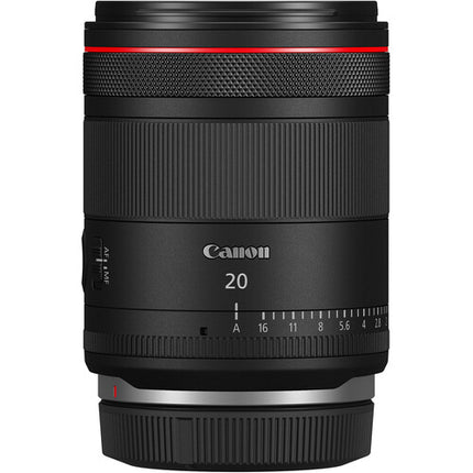 Objetivo Canon RF 20mm f/1.4 L VCM Objetivo de gran angular para fotográfos con motor de enfoque Vescilocular y filtro gel included