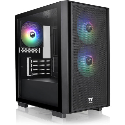 Thermaltake Versa H16 TG ARGB Micro Torre Micro-ATX con 3 Ventiladores 120mm