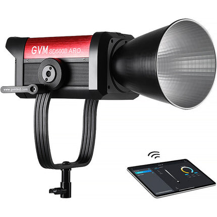 GVM SD500B-ARO LED Monolight Bi-Color 500W 19240 Lux 2700-6800K Kit Completo