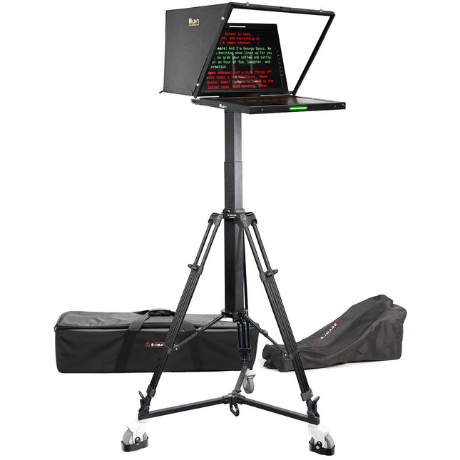 ikan PT419W Teleprompter Pantalla 19" Motorized Pedestal Dolly Incluidos