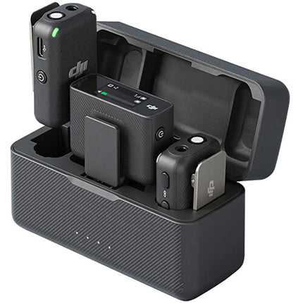 DJI Mic Sistema de Micrófono Digital Inalámbrico Compacto Dual Con Transmisores Grabación 14 Horas y Alcance 250 m