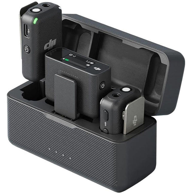 DJI Mic Sistema de Micrófono Digital Inalámbrico Compacto Dual Con Transmisores Grabación 14 Horas y Alcance 250 m