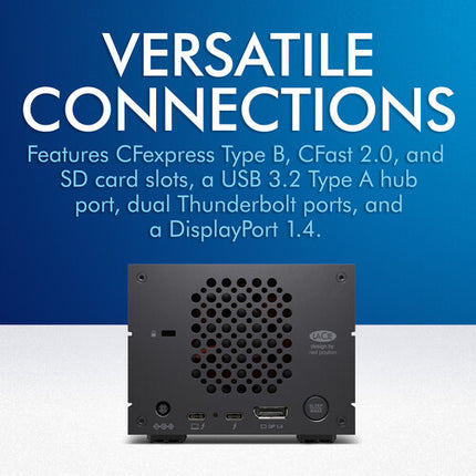 LaCie 2big Dock 48TB NAS RAID Thunderbolt 3 550 MB/s 2 Bahías