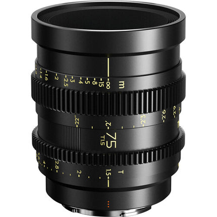 Thypoch Simera-C Kit de 4 lentes cine Sony E 28 35 50 75mm T1.5 estuche aluminio