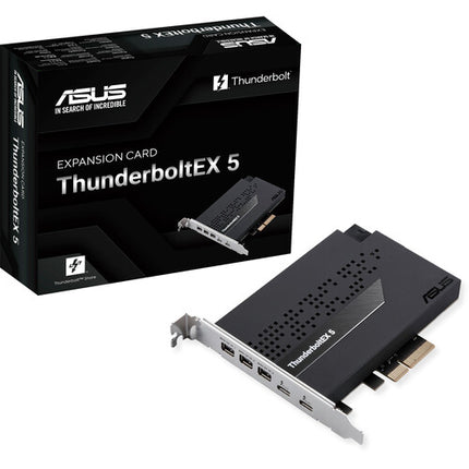 ASUS ThunderboltEX 5 Tarjeta de expansión PCIe 4.0 Dual-Port Thunderbolt 5 130W Power Delivery
