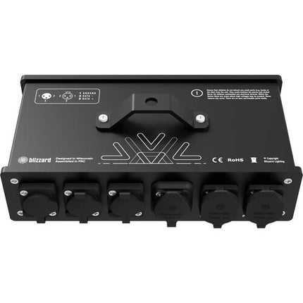 Blizzard 2-Fer Outdoorsy Divisor de Señal y Potencia DMX 3-Pin IP65 Acero