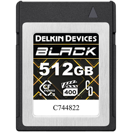Delkin Devices 512GB CFexpress Tipo B Tarjeta de Memoria PCIe 4.0 3600MBs lectura