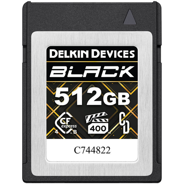 Delkin Devices 512GB CFexpress Tipo B Tarjeta de Memoria PCIe 4.0 3600MBs lectura