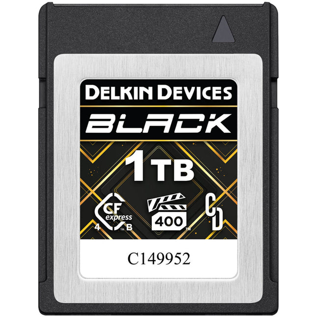 Delkin Devices 1TB BLACK Tarjeta de Memoria CFexpress Tipo B 4.0 3630 MB/s Lectura 3130 MB/s Escritura