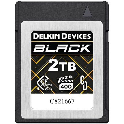 Delkin Devices 2TB CFexpress Tipo B 4.0 Tarjeta de Memoria 3700MBs lectura 3220MBs escritura