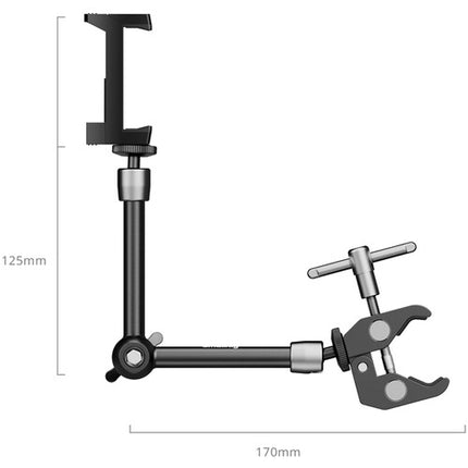 SmallRig Abrazadera en Forma de Cangrejo con Brazo Mágico para Smartphones 9.8" mandíbula 0.59 a 1.57"