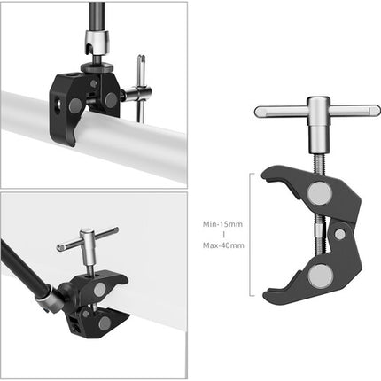 SmallRig Abrazadera en Forma de Cangrejo con Brazo Mágico para Smartphones 9.8" mandíbula 0.59 a 1.57"