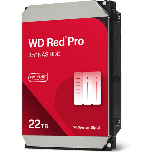 WD 22TB Red Pro HDD NAS interno 3.5" 7200 rpm SATA III 512MB cache 4-Pack