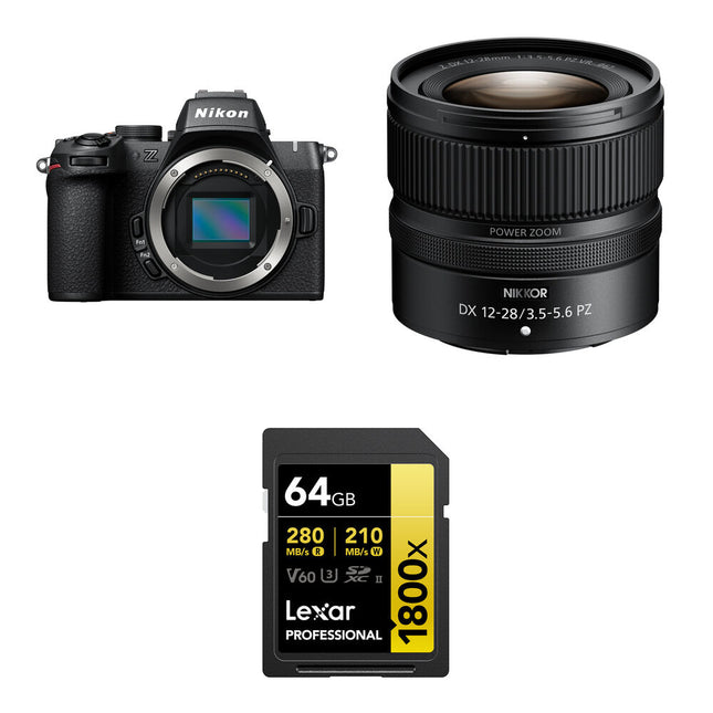 Nikon Z50 II Cámara Sin Espejo 20.9MP 4K UHD 12-28mm VR Kit Básico