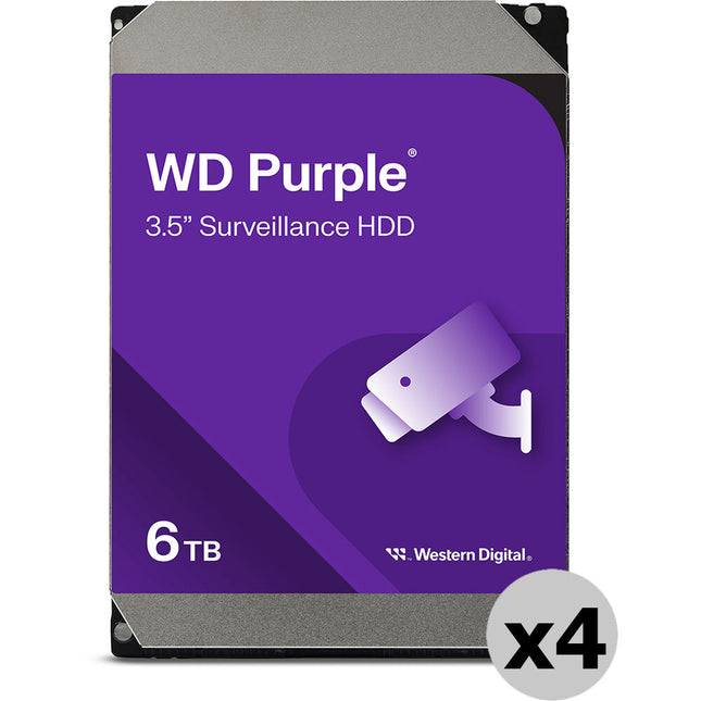 WD 6TB Purple Disco Duro Interno 3.5 SATA III 6 Gb/s 256MB Cache