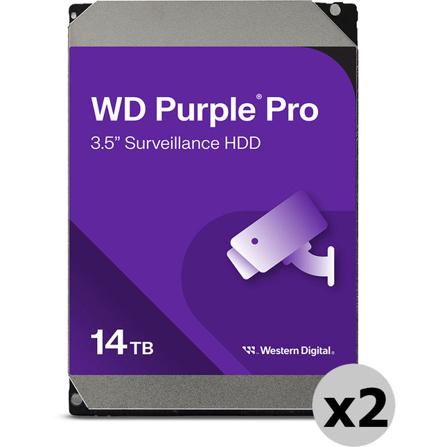 WD 14TB Purple Pro Disco Duro Interno 3.5 SATA III 7200 rpm 512MB Caché