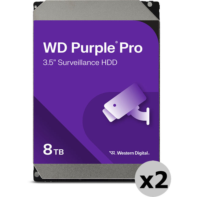 WD Purple Pro 8TB Disco Duro Interno para Vigilancia 7200 rpm SATA III 3.5" 256MB Cache