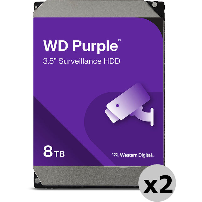 WD 8TB Purple HDD Vigilancia 3.5" SATA III 256MB Cache 5640 rpm