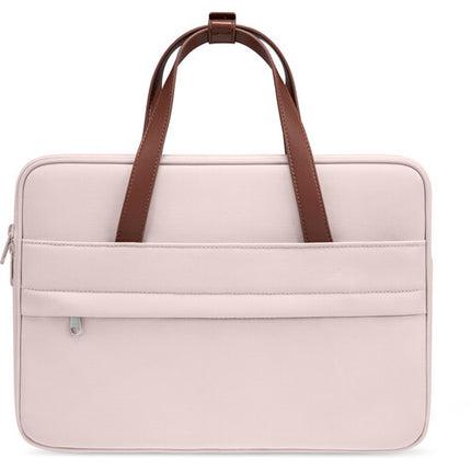 tomtoc Versatile-A12 Bolsa para portátil 13.5" rosa resistente al agua con múltiples compartimentos