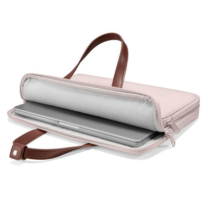 tomtoc Versatile-A12 Bolsa para portátil 13.5" rosa resistente al agua con múltiples compartimentos