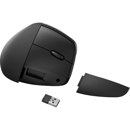 HP 925 Ergonomic Vertical Mouse inalámbrico con 5 botones y reposamuñeca desmontable