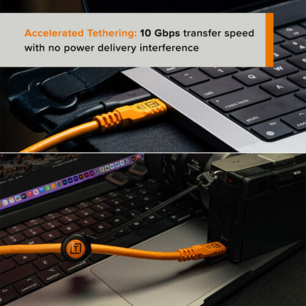 Tether Tools TetherPro Optima Kit de Tethering 15 pies USB 10G Alta Visibilidad