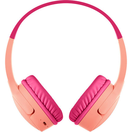 Belkin SoundForm Mini Auriculares Inalámbricos para Niños Gen 2 Rosa 30h Batería 85dB Limitador
