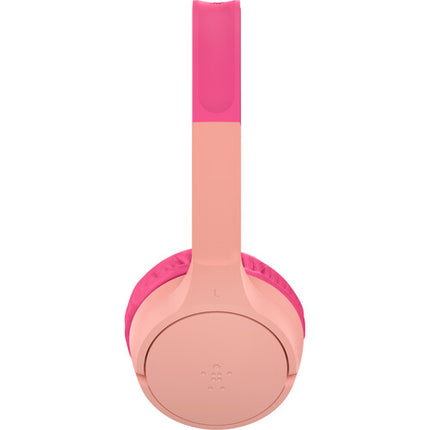 Belkin SoundForm Mini Auriculares Inalámbricos para Niños Gen 2 Rosa 30h Batería 85dB Limitador